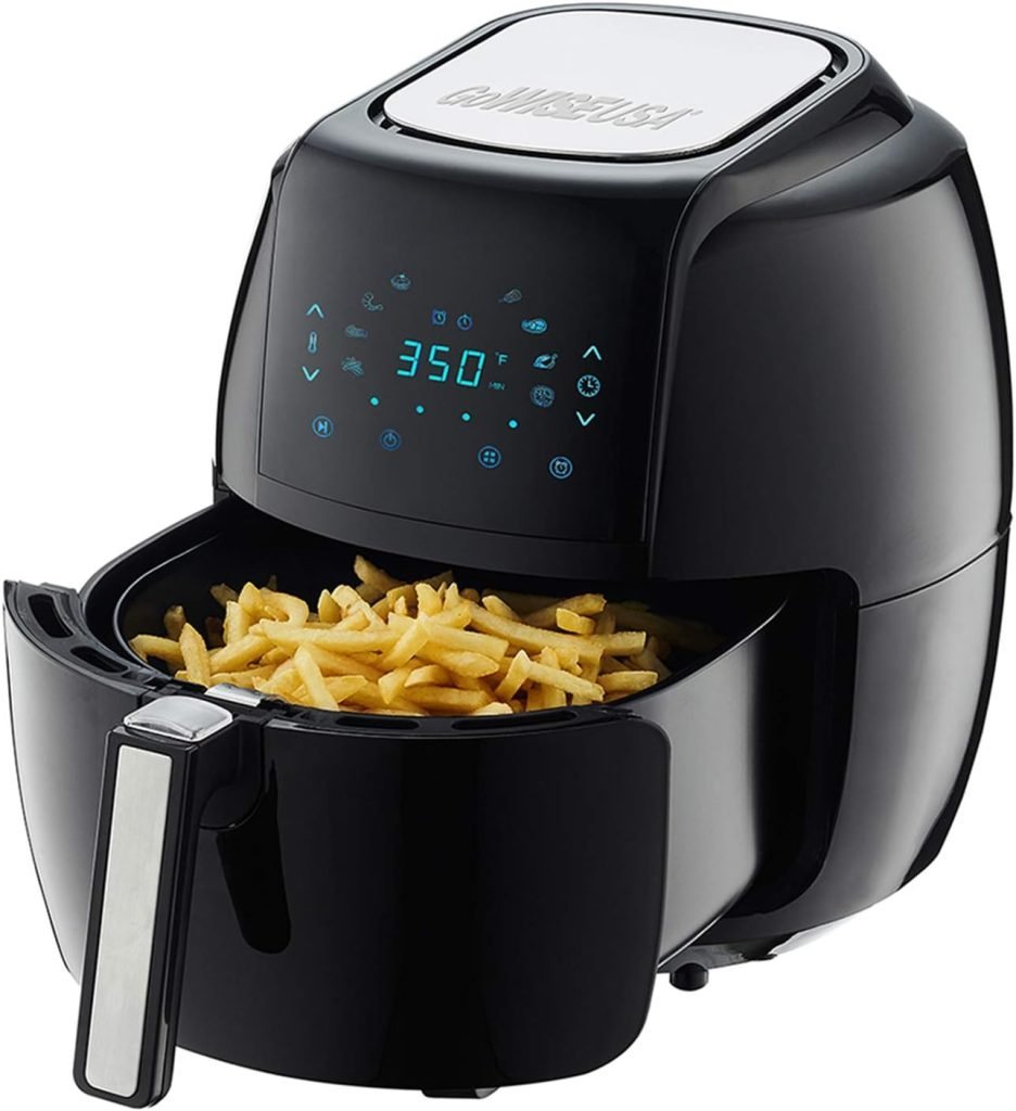 GoWISE USA 1700-Watt 5.8-QT 8-in-1 Digital Air Fryer with Recipe Book 