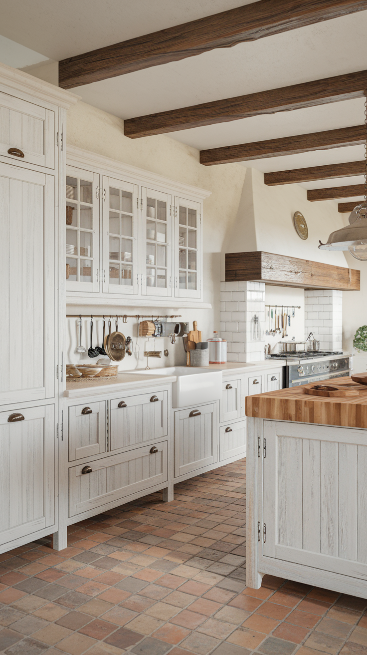 farmhouse kitchen inspired cabinetry and hardware