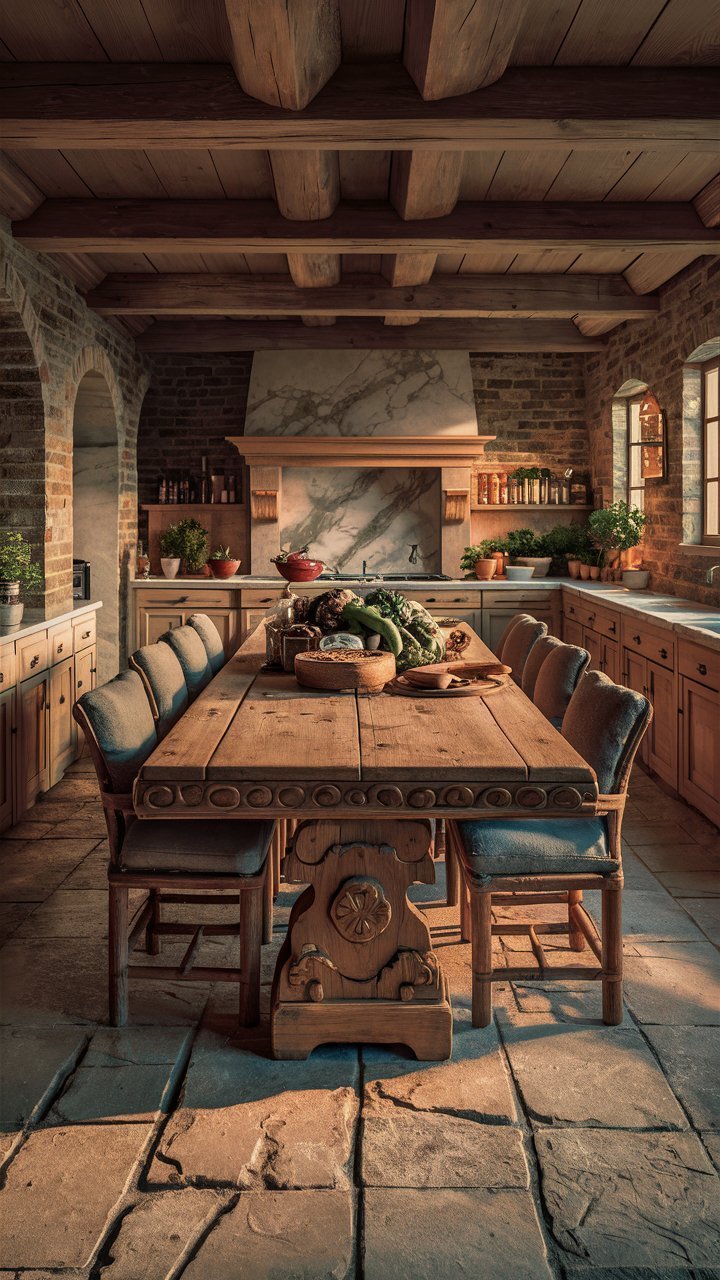 rustic kitchen decor with Vintage and Antique Pieces