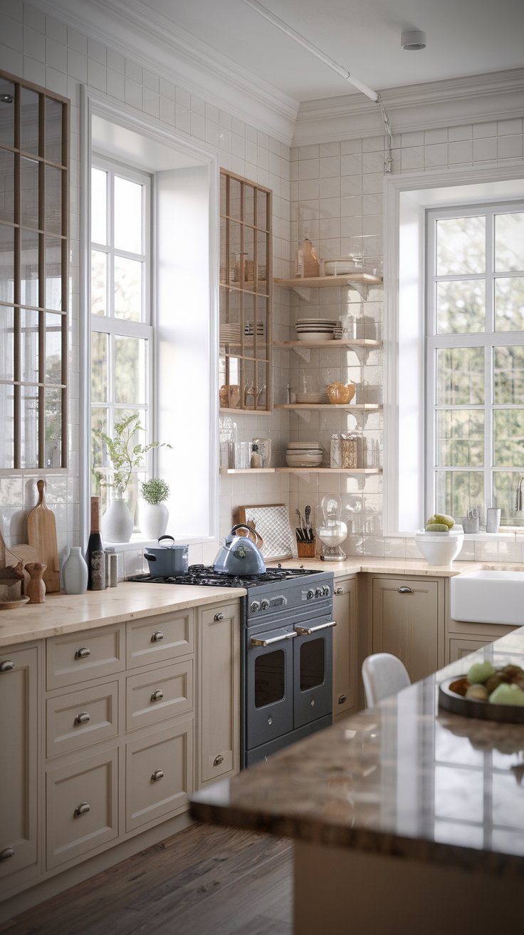 timeless kitchen with great natural lighting