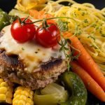 ground turkey dinner with vegetables and pasta