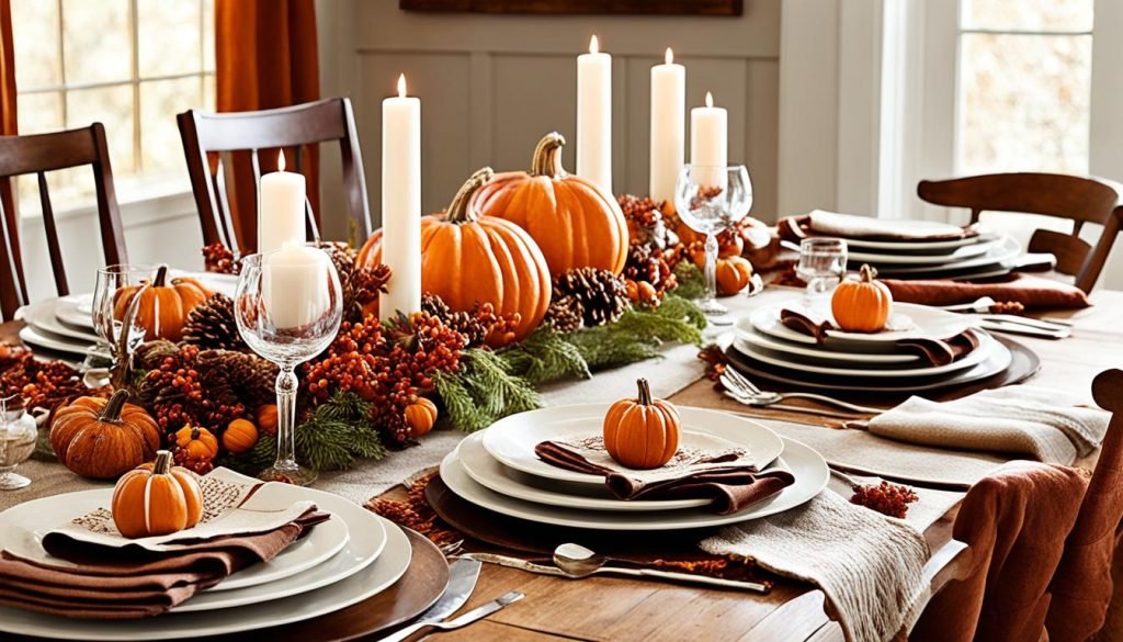 autumn dining room decor