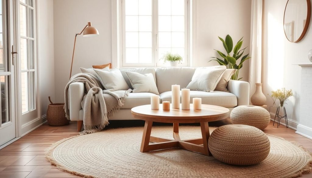 Cozy accents in Scandinavian home decor