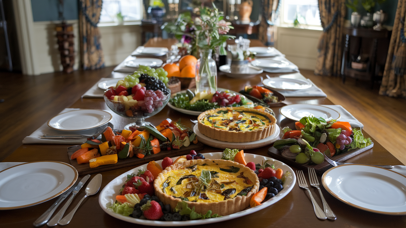 vegetarian breakfast or brunch