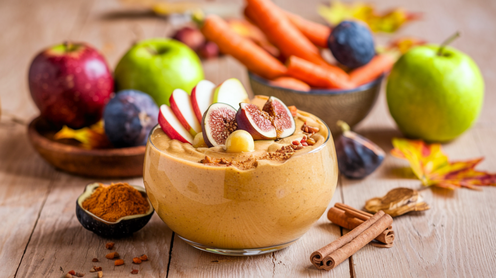 a photo of a delicious fall pumpkin smoothie bowl FMgf2hXlRwqxGjeO2fCWBg SLm2q8Q3TuyooTRdz68NQA