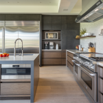 a modern kitchen in a million dollar home
