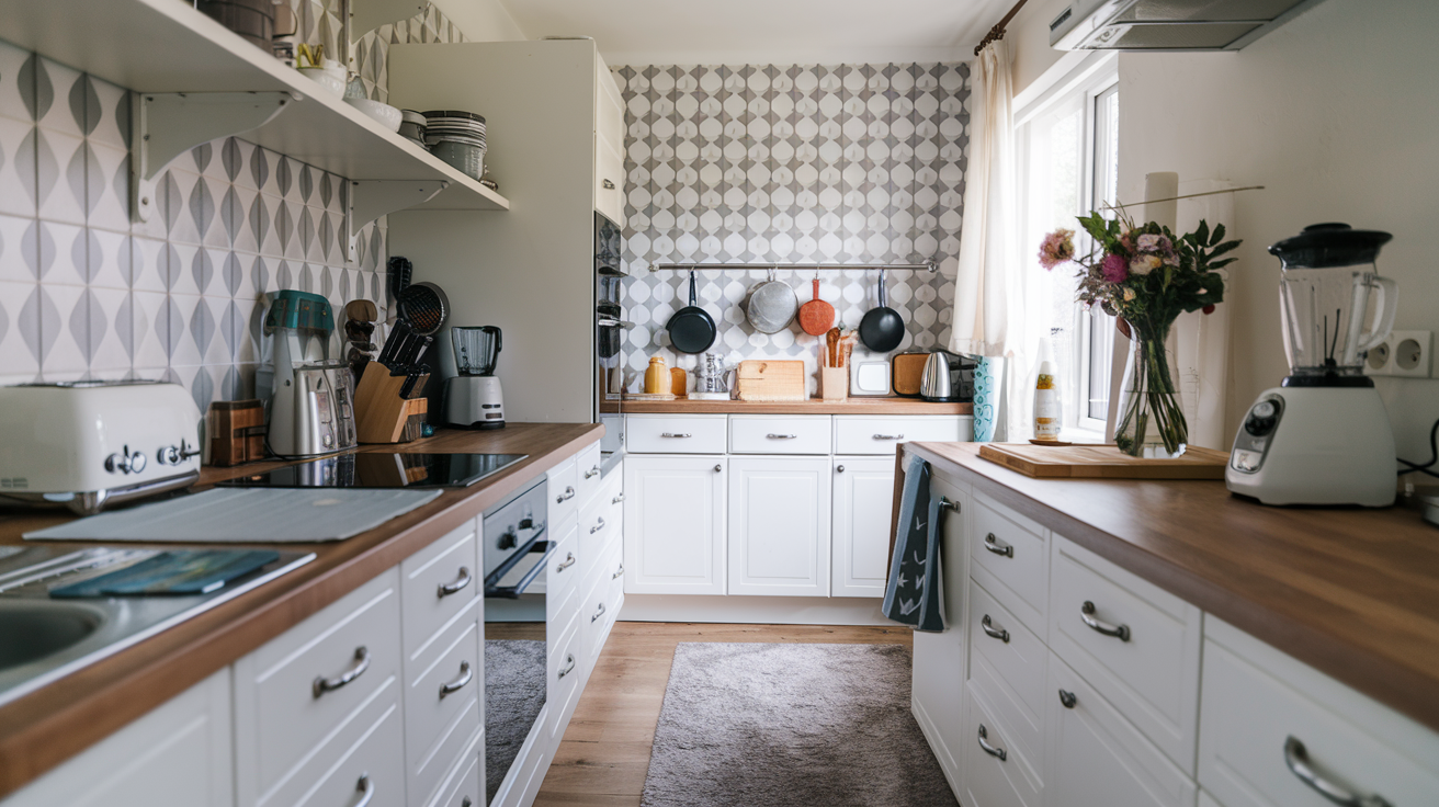 decluttering a modern kitchen