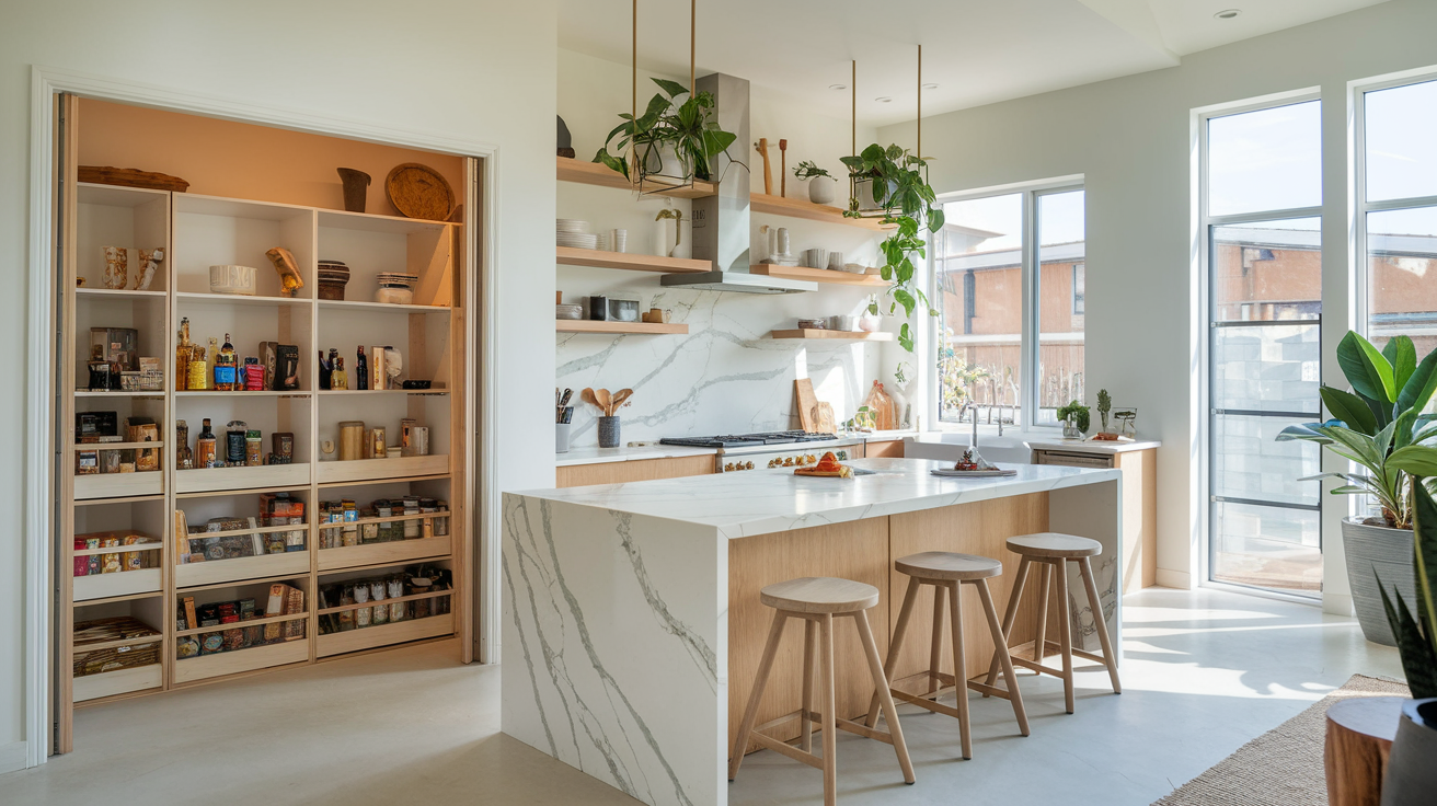an organized modern kitchen