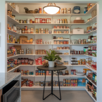 an organized kitchen pantry
