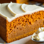 cream cheese frosted pumpkin coffee cake