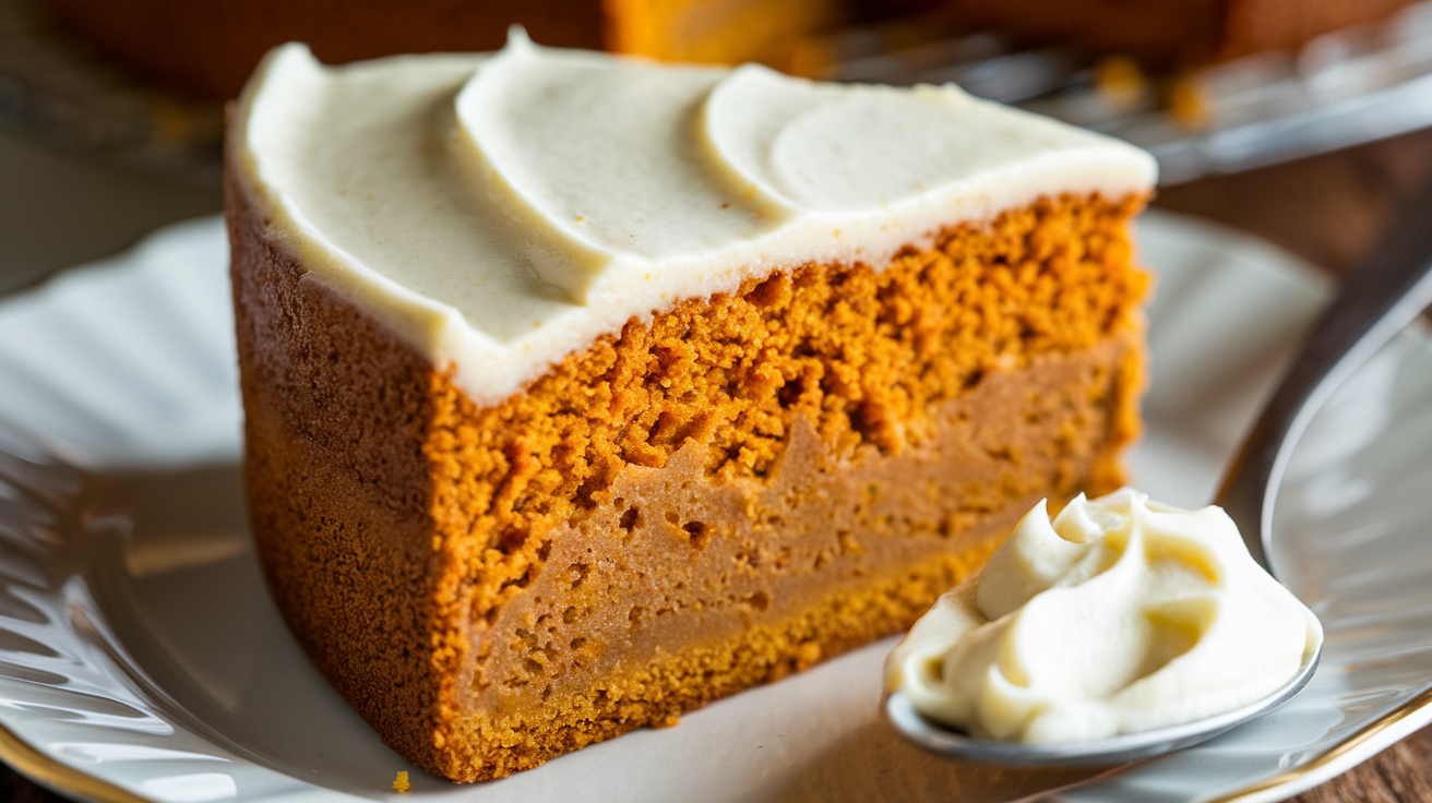 cream cheese frosted pumpkin coffee cake